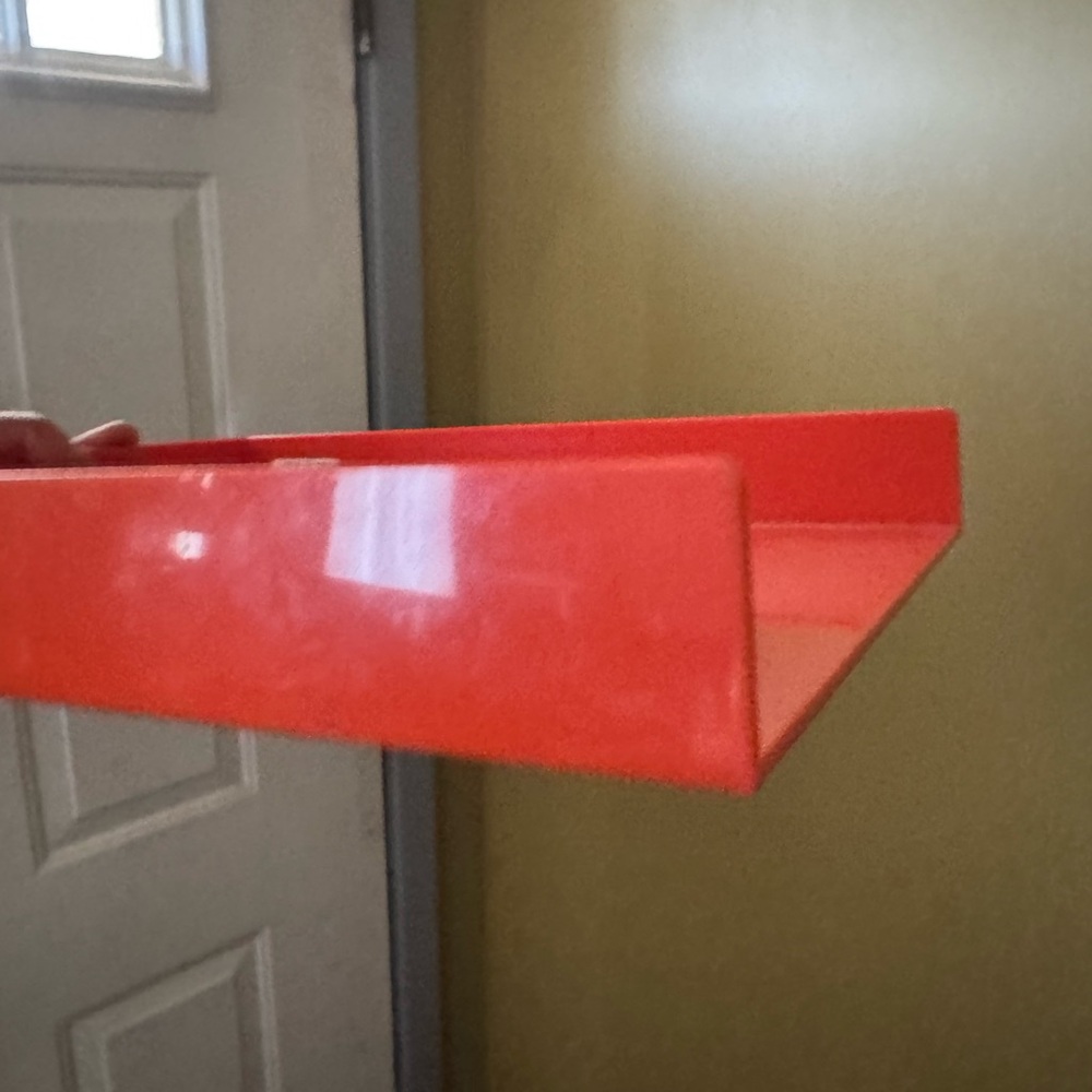 Sleek Orange Document Tray